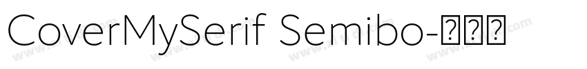 CoverMySerif Semibo字体转换 CoverMySerif Semibo字体转换